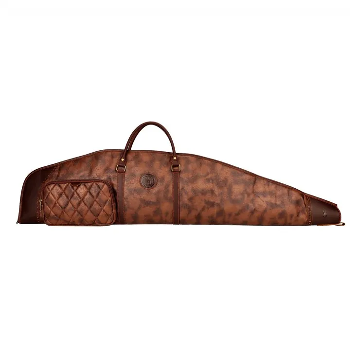 Bag Reiffl Lledr 47" Achos Cario Gwn wedi'i Padio