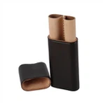 Achos Cigar/pen Lledr Go Iawn Tourton