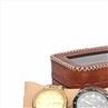 Deluxe Leather Double Watch Travel Case